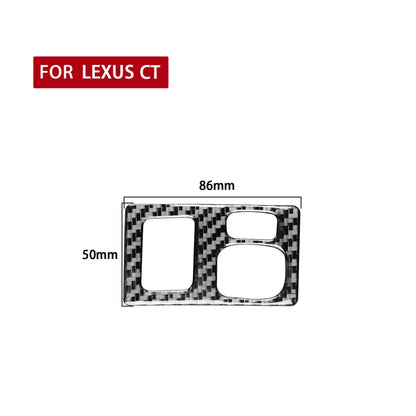 Car Carbon Fiber Dashboard Adjustment Frame Decorative Sticker for Lexus CT 2011-2017, Left Drive, Dashboard Adjustment Frame, Left Drive