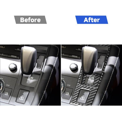 Car Carbon Fiber Gear Panel Decorative Sticker for Lexus CT 2011-2017, Right Drive, Gear Panel, Right Drive
