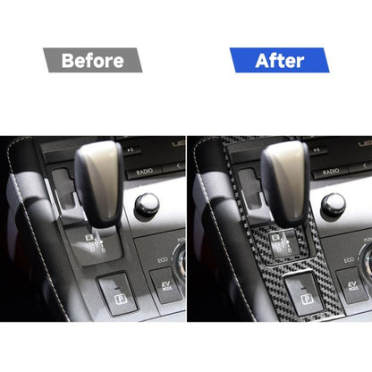 Car Carbon Fiber Gear Panel Decorative Sticker for Lexus CT 2011-2017, Left Drive, Gear Panel, Left Drive