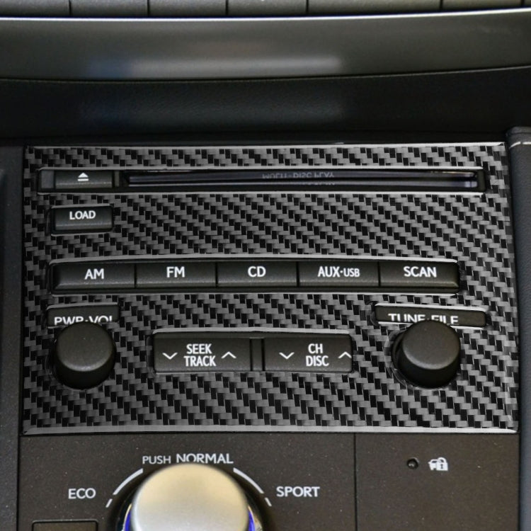 Car Carbon Fiber CD Panel C Decorative Sticker for Lexus CT 2011-2017, Right Drive, CD Panel C, Right Drive