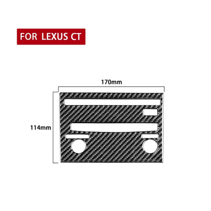 Car Carbon Fiber CD Panel B Decorative Sticker for Lexus CT 2011-2017, Right Drive, CD Panel B, Right Drive