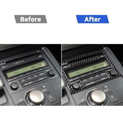 Car Carbon Fiber CD Panel A Decorative Sticker for Lexus CT 2011-2017, Left and Right Drive, CD Panel A