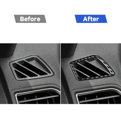 Car Carbon Fiber Dashboard Air Outlet Decorative Sticker for Ford Explorer 2013-2019, Left Drive, Dashboard Air Outlet