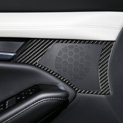 Car Front Door Speaker Frame Decorative Sticker for Mazda 3 Axela 2020, Left and Right Drive, Front Door Speaker Frame