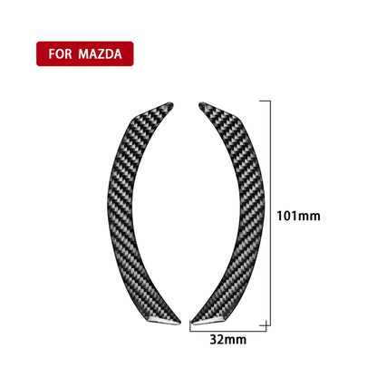 Car Carbon Fiber Dashboard Decorative Sticker for Mazda 3 Axela 2020, Left and Right Drive Universal, Dashboard