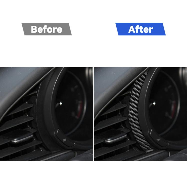 Car Carbon Fiber Dashboard Decorative Sticker for Mazda 3 Axela 2020, Left and Right Drive Universal, Dashboard