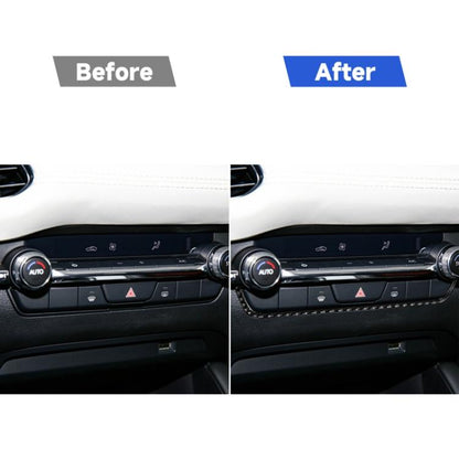 Car Air Conditioning Control Box Decorative Sticker for Mazda 3 Axela 2020, Left and Right Drive, Air Conditioning Control Box