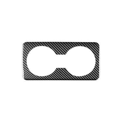 Car Carbon Fiber Rear Water Cup Decorative Sticker for Mazda 3 Axela 2020, Left and Right Drive , Rear Water Cup