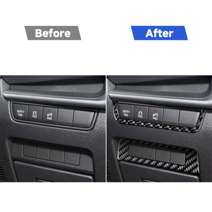 Car Carbon Fiber Headlight Frame Decorative Sticker for Mazda 3 Axela 2020, Right Drive, Headlight Frame, Right Drive
