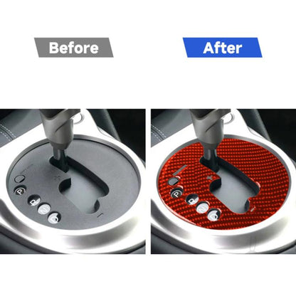 Car Carbon Fiber Automatic Transmission Panel Decorative Sticker for Nissan 370Z / Z34 2009-, Left Drive, Automatic Transmission Panel, Left Drive (