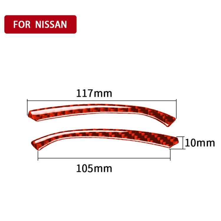Car Carbon Fiber Speed Dashboard Decorative Strip for Nissan 370Z / Z34 2009-, Left and Right Drive Universal, Speed Dashboard Strip