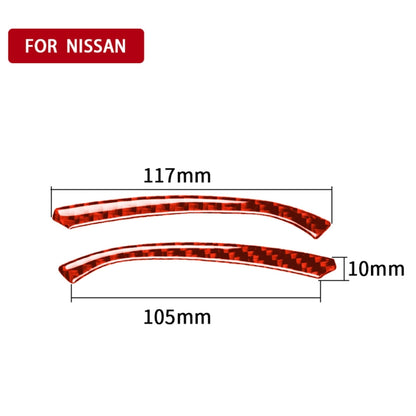 Car Carbon Fiber Speed Dashboard Decorative Strip for Nissan 370Z / Z34 2009-, Left and Right Drive Universal, Speed Dashboard Strip