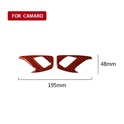 Car Carbon Fiber Inside Door Lock Decorative Sticker for Chevrolet Camaro 2017-2019, Left and Right Drive Universal, Inside Door Lock