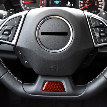 Car Carbon Fiber Below Steering Wheel Decorative Sticker for Chevrolet Camaro 2017-2019, Left and Right Drive Universal, Below Steering Wheel