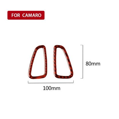 Car Carbon Fiber Dashboard Air Outlet Decorative Sticker for Chevrolet Camaro 2017-2019, Left and Right Drive Universal, Dashboard Air Outlet