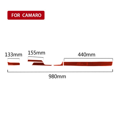 Car Carbon Fiber Center Control Decorative Sticker for Chevrolet Camaro 2017-2019, Left Drive, Center Control, Left Drive