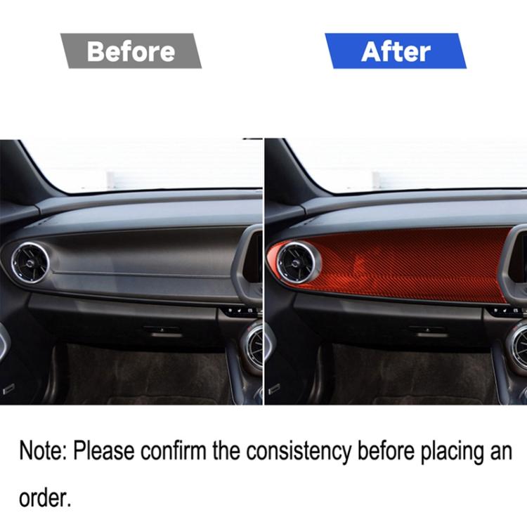 Car Carbon Fiber Front Passenger Seat Center Control Panel Decorative Sticker for Chevrolet Camaro 2017-2019, Right Drive, Front Passenger Seat Center Control Panel, Right Drive