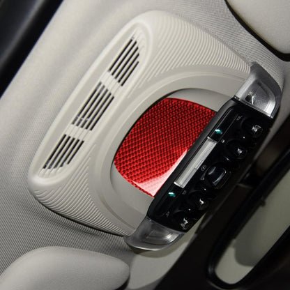 Car Carbon Fiber Reading Light Panel Decorative Sticker for BMW Mini F55 F56 F60, Left and Right Drive Universal, Reading Light Panel