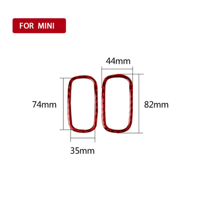 Car Carbon Fiber Air Outlet Frame Decorative Sticker for BMW Mini F60, Left and Right Drive Universal, Air Outlet Frame