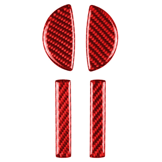 4 in 1 Car Carbon Fiber Door Handle Decorative Sticker for BMW Mini Cooper Clubman Countryman  F55 F54 F60, Left and Right Drive Universal, 4 in 1 Door Handle