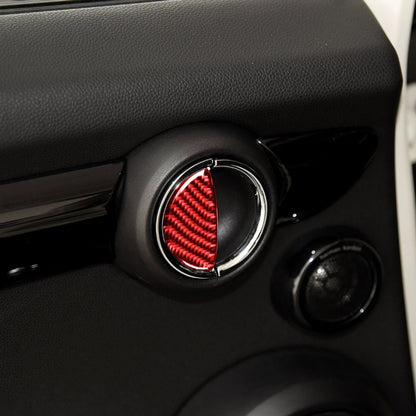 Car Carbon Fiber Door Handle Decorative Sticker for BMW Mini, Left and Right Drive Universal, Door Handle