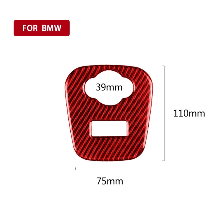 Car Carbon Fiber Cigarette Lighter Cover Decorative Sticker for BMW Mini Cooper F56 F55 F57, Left and Right Drive Universal, Cigarette Lighter Cover