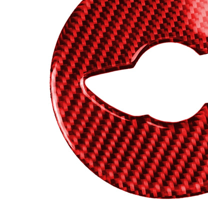 Car Carbon Fiber Steering Wheel Logo Decorative Sticker for BMW Mini R55 R56 Countryman R60 Paceman R61 2007-2013, Left and Right Drive Universal, Steering Wheel Logo R
