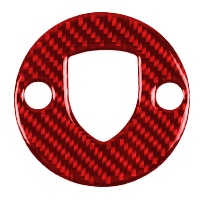 Car Carbon Fiber Steering Wheel Decorative Sticker for Porsche Macan 2014-2021, Left and Right Drive Universal, Steering Wheel