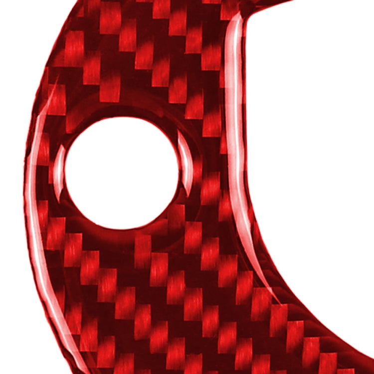 Car Carbon Fiber Steering Wheel Decorative Sticker for Porsche Macan 2014-2021, Left and Right Drive Universal, Steering Wheel