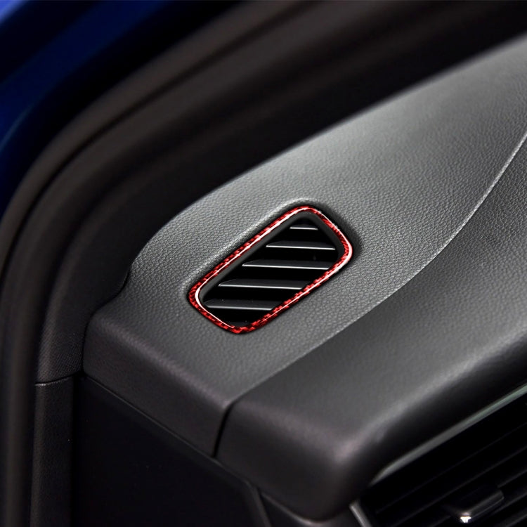 Car Carbon Fiber Air Outlet Panel Decorative Sticker for Porsche Macan 2014-2021, Left and Right Drive Universal, Air Outlet Panel