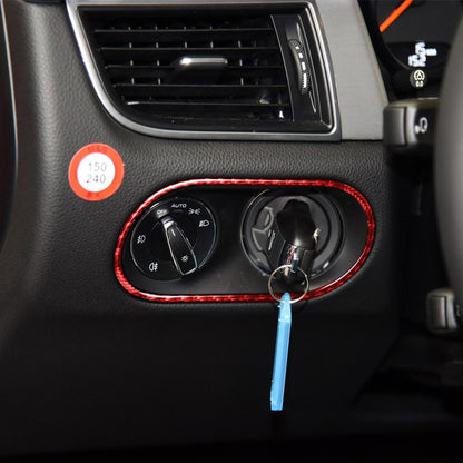 Car Carbon Fiber Headlight Switch Panel Decorative Sticker for Porsche Macan 2014-2021, Left and Right Drive Universal, Headlight Switch Panel