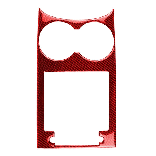 Car Carbon Fiber Water Cup Holder Panel Decorative Sticker for Porsche Macan 2014-2021, Left and Right Drive Universal, Water Cup Holder Panel