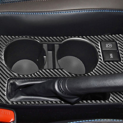 Car Carbon Fiber Rear Water Cup Holder Panel B Decorative Sticker for Toyota Corolla / Levin 2014-2018, Right Drive, Rear Water Cup Holder Panel B, Right Drive