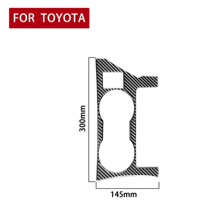 Car Carbon Fiber Rear Water Cup Holder Panel A Decorative Sticker for Toyota Corolla / Levin 2014-2018, Right Drive, Rear Water Cup Holder Panel A, Right Drive
