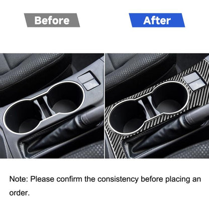 Car Carbon Fiber Rear Water Cup Holder Panel A Decorative Sticker for Toyota Corolla / Levin 2014-2018, Right Drive, Rear Water Cup Holder Panel A, Right Drive