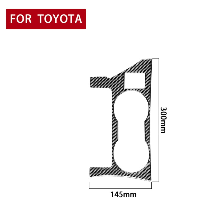 Car Carbon Fiber Rear Water Cup Holder Panel A Decorative Sticker for Toyota Corolla / Levin 2014-2018, Left Drive, Rear Water Cup Holder Panel A, Left Drive