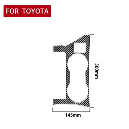 Car Carbon Fiber Rear Water Cup Holder Panel A Decorative Sticker for Toyota Corolla / Levin 2014-2018, Left Drive, Rear Water Cup Holder Panel A, Left Drive