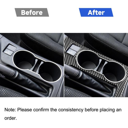 Car Carbon Fiber Rear Water Cup Holder Panel A Decorative Sticker for Toyota Corolla / Levin 2014-2018, Left Drive, Rear Water Cup Holder Panel A, Left Drive