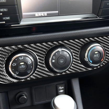 Car Carbon Fiber Air Conditioning Switch Panel Decorative Sticker for Toyota Corolla / Levin 2014-2018, Left Drive, Air Conditioning Switch Panel, Left Drive