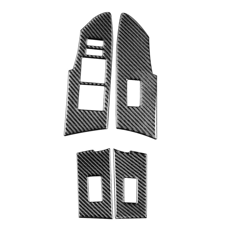 Car Carbon Fiber Window Lift Decorative Sticker for Toyota Corolla / Levin 2014-2018, Right Drive, Window Lift, Right Drive