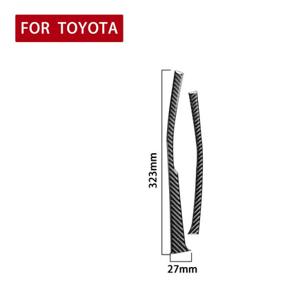Car Carbon Fiber Side of Gear Decorative Sticker for Toyota Corolla / Levin 2014-2018, Left Drive, Side of Gear, Left Drive