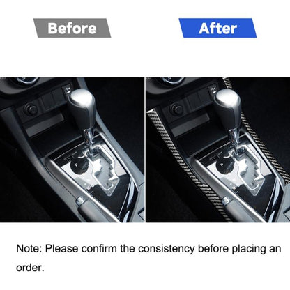 Car Carbon Fiber Side of Gear Decorative Sticker for Toyota Corolla / Levin 2014-2018, Left Drive, Side of Gear, Left Drive