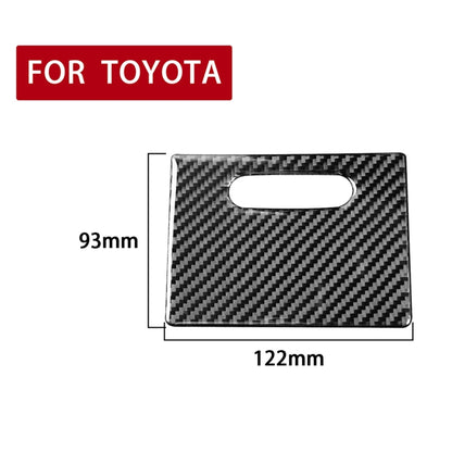 Car Carbon Fiber Cigarette Lighter Cover Decorative Sticker for Toyota Corolla / Levin 2014-2018, Left and Right Drive Universal, Cigarette Lighter Cover