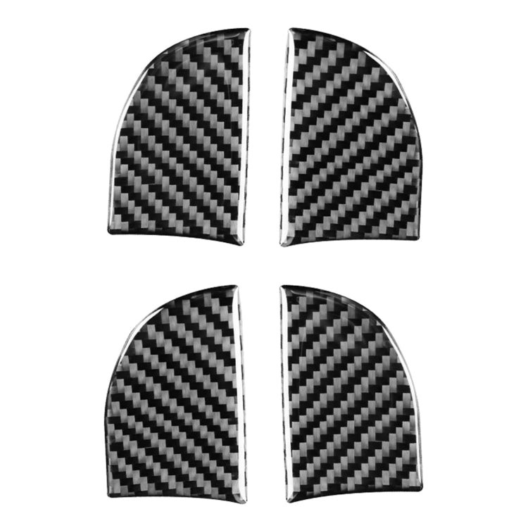Car Carbon Fiber Inner Door Bowl Decorative Sticker for Toyota Corolla / Levin 2014-2018, Left and Right Drive Universal, Inner Door Bowl
