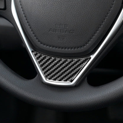 Car Carbon Fiber Steering Wheel Decorative Sticker for Toyota Corolla / Levin 2014-2018, Left and Right Drive Universal, Steering Wheel (Carbon Fiber Black), Steering Wheel (Red)