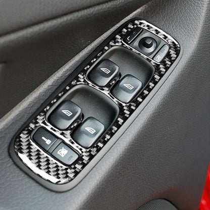 4 in 1 Car Carbon Fiber Door Set A Decorative Sticker for Volvo XC90 2003-2014, Left Drive, Door Set A, Left Drive