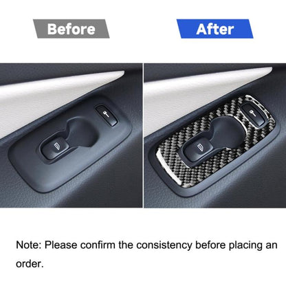 Car Carbon Fiber Window Lift B Decorative Sticker for Volvo XC90 2008-2014, Right Drive, Window Lift B, Right Drive