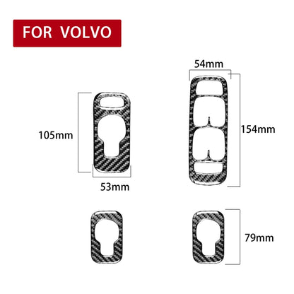 Car Carbon Fiber Window Lift A Decorative Sticker for Volvo XC90 2003-2007, Right Drive, Window Lift A, Right Drive