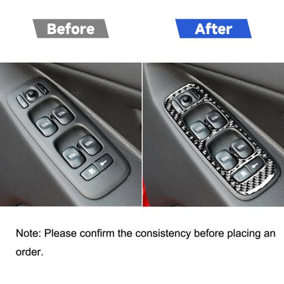 Car Carbon Fiber Window Lift A Decorative Sticker for Volvo XC90 2003-2007, Right Drive, Window Lift A, Right Drive