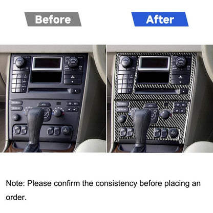 Car Carbon Fiber Control Panel Set A Decorative Sticker for Volvo XC90 2003-2014, Left and Right Drive Universal, Control Panel Set A